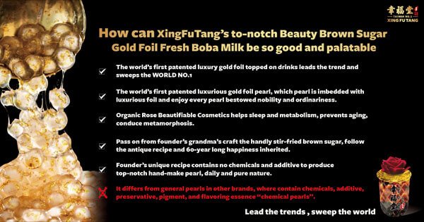Why is our Brown Sugar Bubble Milk with Edible Gold Leaf so delicious?