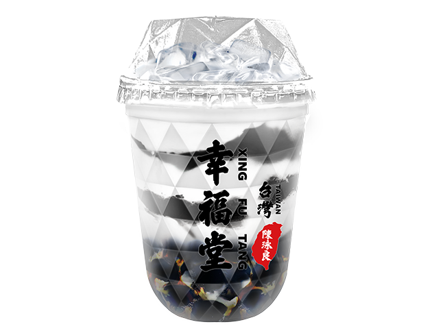 仙氣山水畫-黑糖珍珠仙草鮮奶